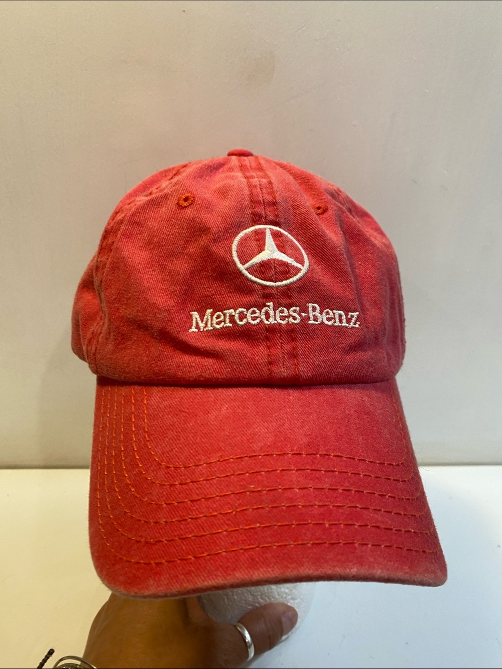 OTTO Red Mercedes-Benz Embroidered Baseball Cap OS